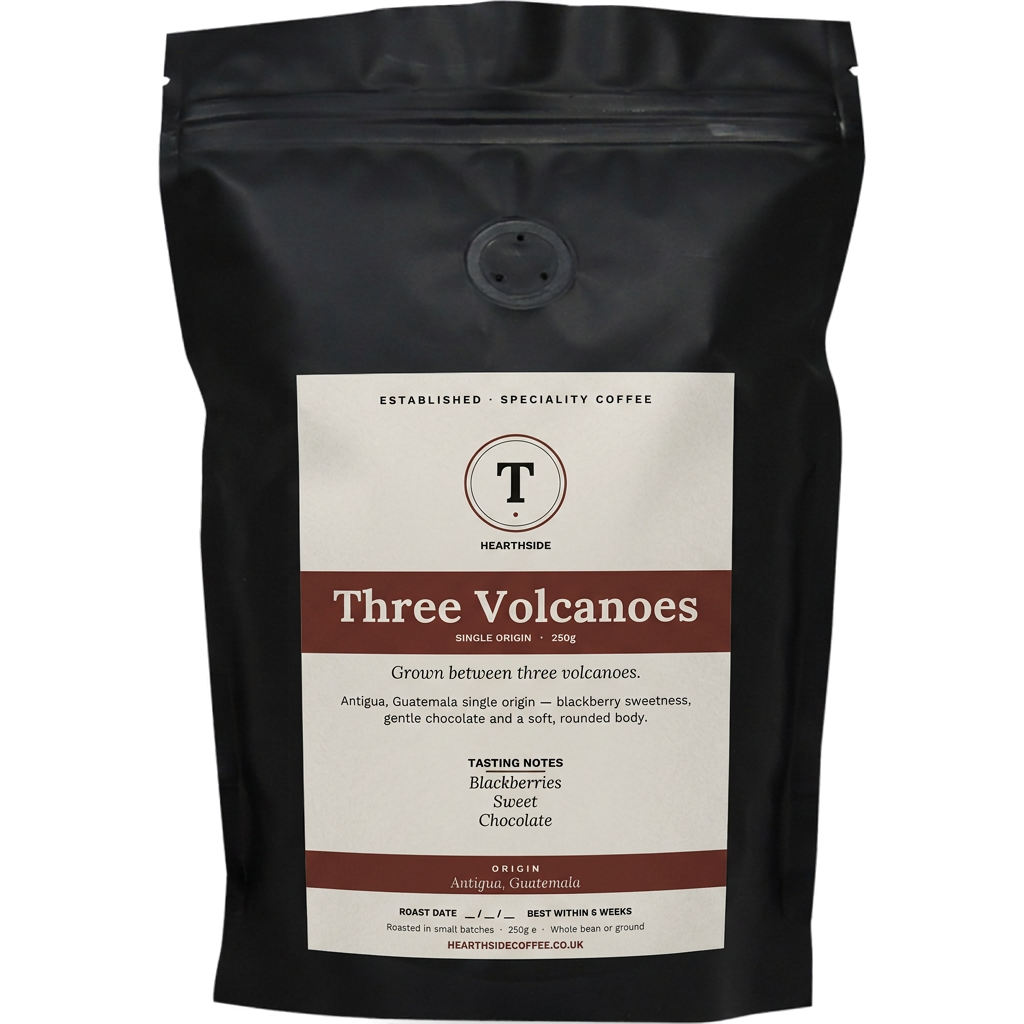 Three Volcanoes 250g coffee bag